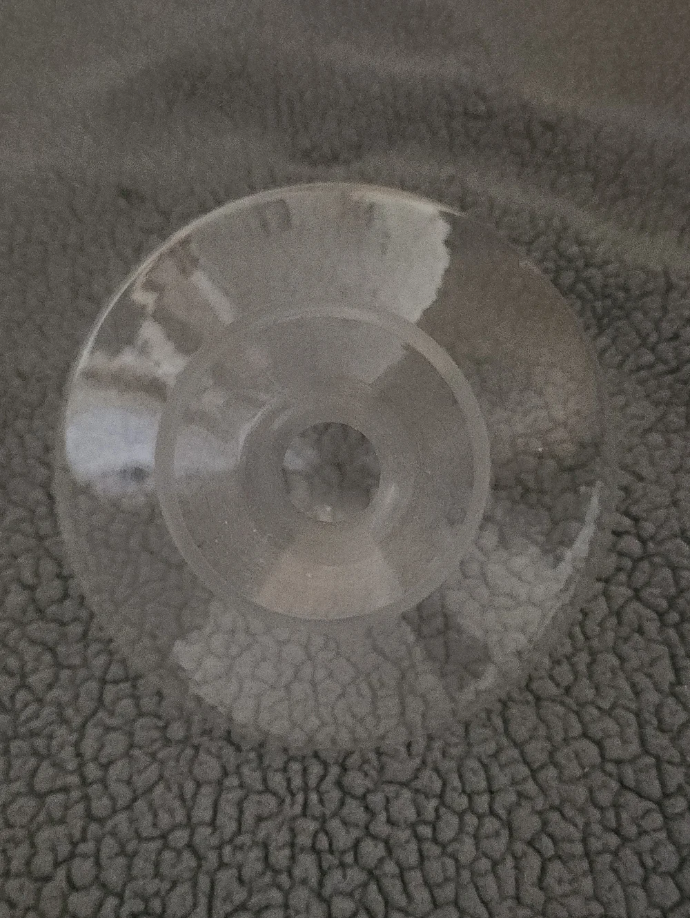 Clear Glass Vase 9 Inches Tall Wide Bottom